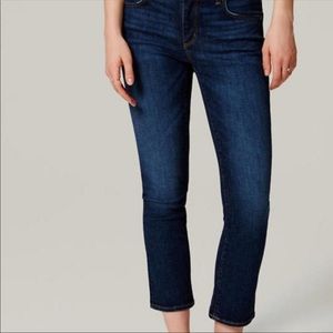Loft dark wash curvy skinny’s.